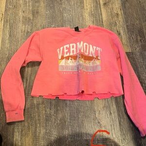 Prince Peter Pink Vermont Cropped Sweatshirt size small